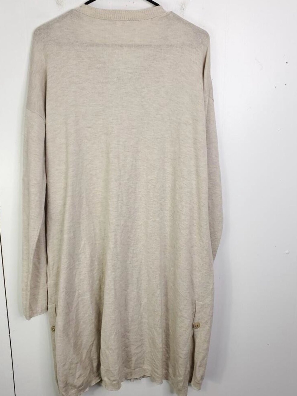J Jill Neutral Cream Long Cardigan SZ XL - Picture 4 of 8
